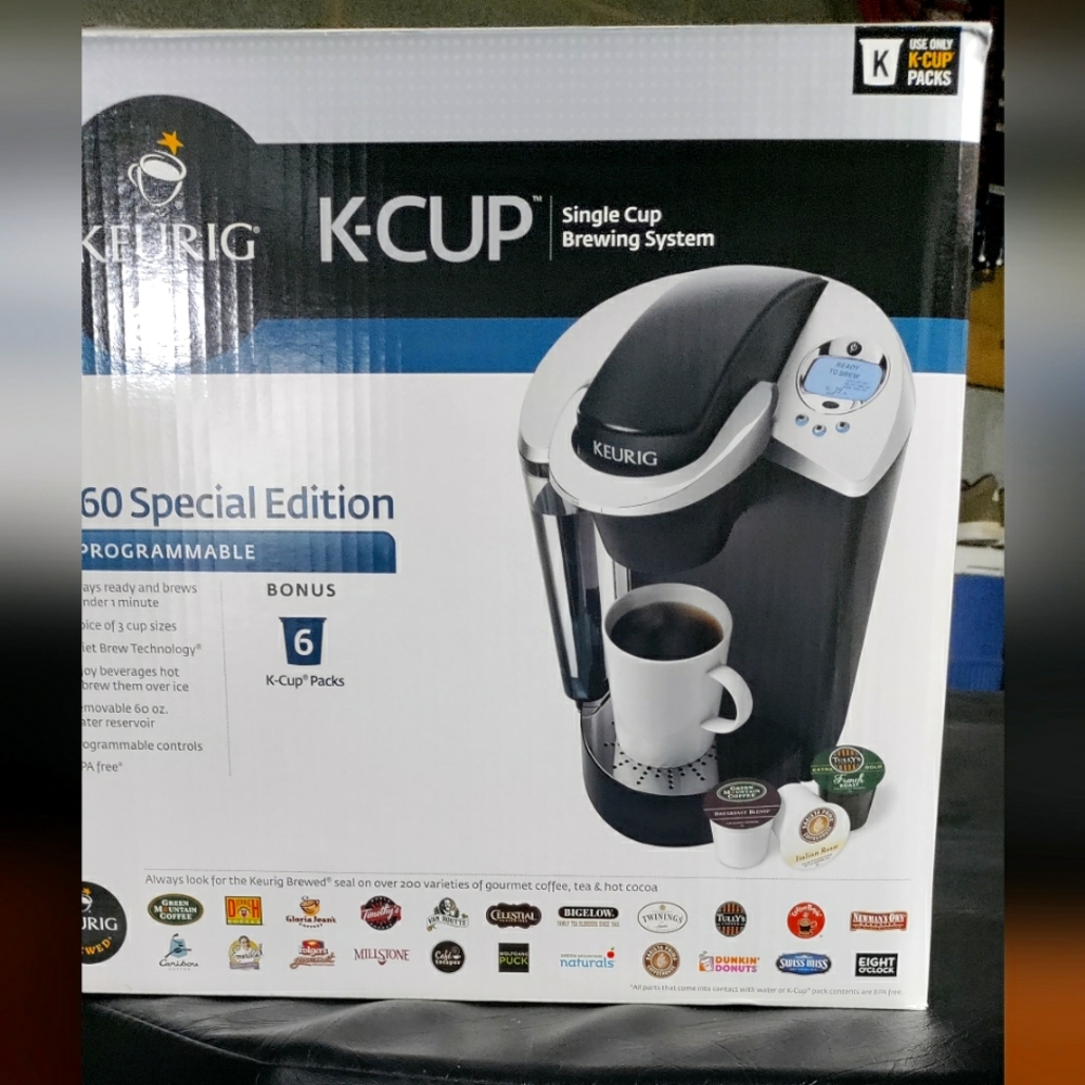 Keurig Special Edition K60. Color: Black. Brand New in Box.